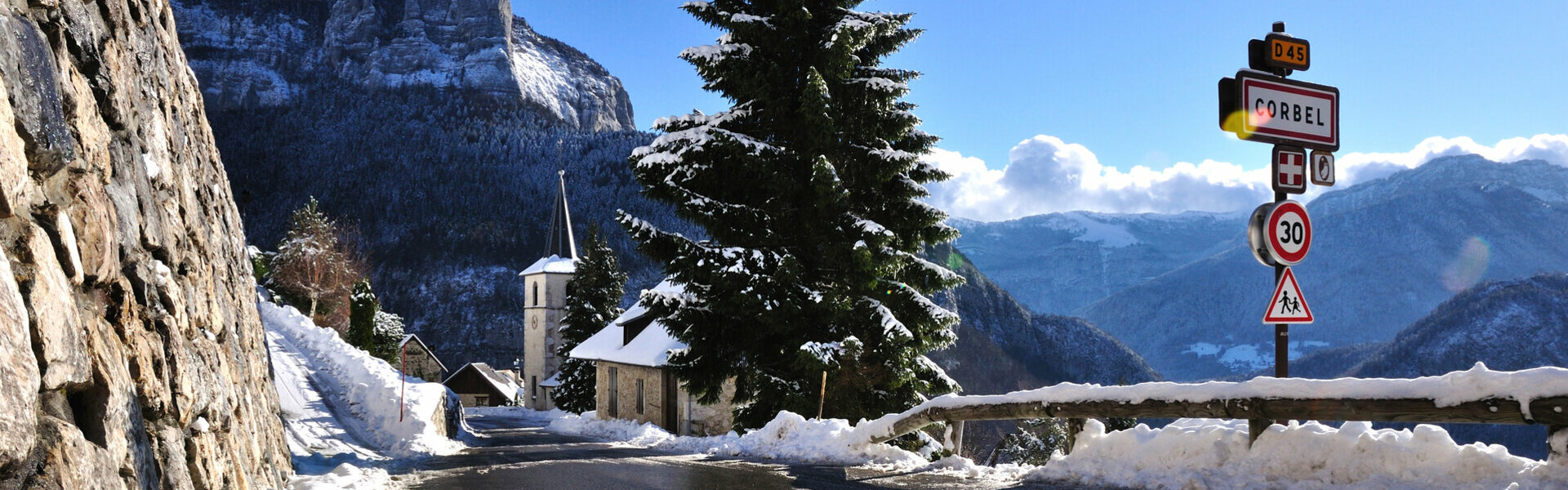 Corbel en hiver, panorama